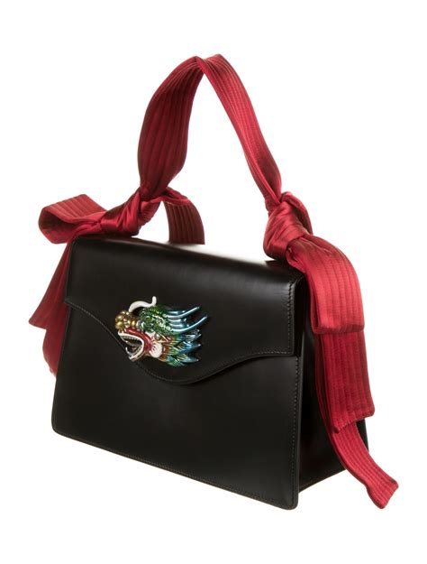 gucci naga dragon shoulder bag|GUCCI Calfskin Naga Dragon Small Shoulder Bag Black.